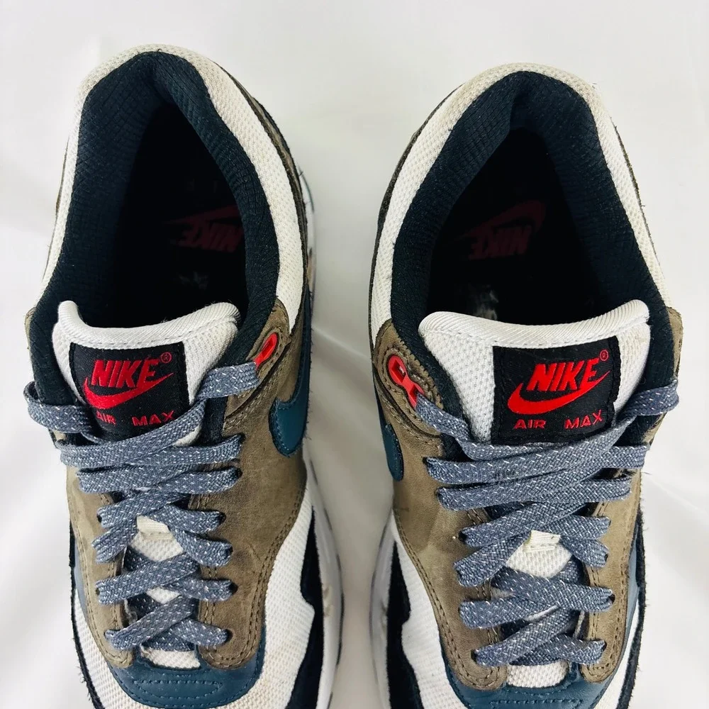 Nike Air Max 1 PRM Escape Treeline‎ Brown Black Sneaker Shoes Men's 8 FJ0698-100